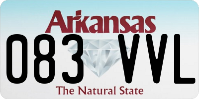 AR license plate 083VVL