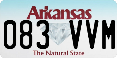 AR license plate 083VVM