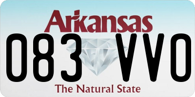 AR license plate 083VVO