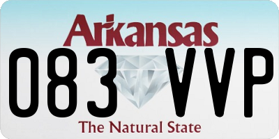AR license plate 083VVP