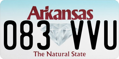 AR license plate 083VVU