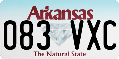 AR license plate 083VXC