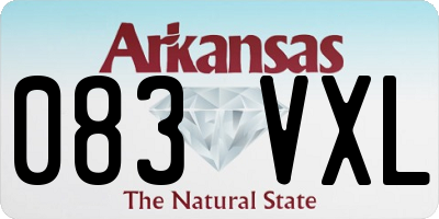 AR license plate 083VXL