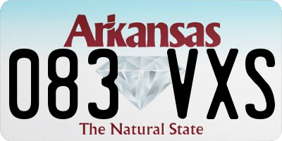 AR license plate 083VXS