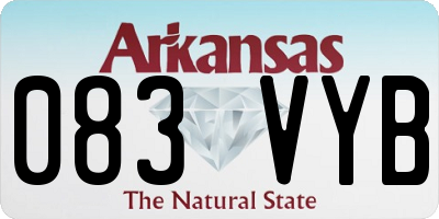 AR license plate 083VYB