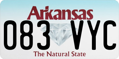 AR license plate 083VYC