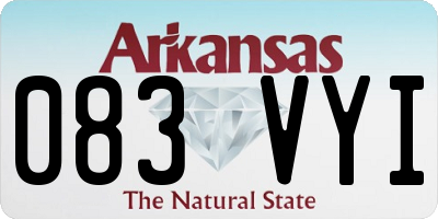 AR license plate 083VYI
