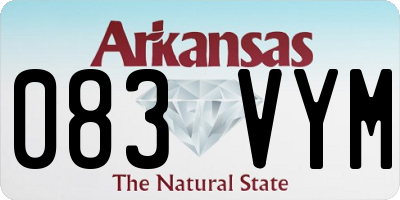 AR license plate 083VYM