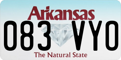 AR license plate 083VYO