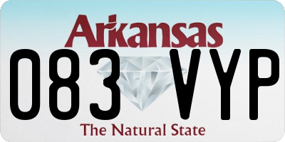 AR license plate 083VYP
