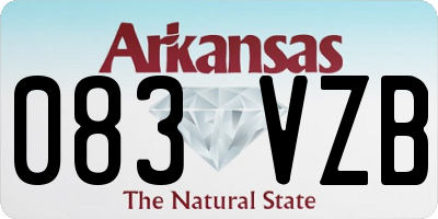 AR license plate 083VZB