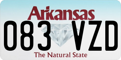AR license plate 083VZD