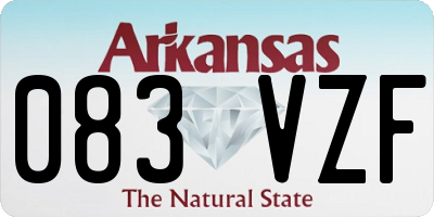 AR license plate 083VZF