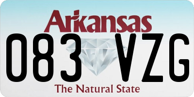 AR license plate 083VZG