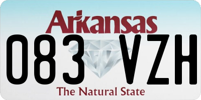 AR license plate 083VZH