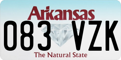 AR license plate 083VZK