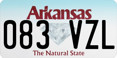 AR license plate 083VZL