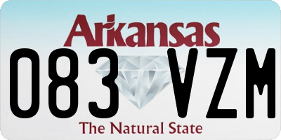 AR license plate 083VZM