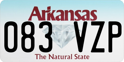 AR license plate 083VZP
