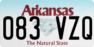 AR license plate 083VZQ