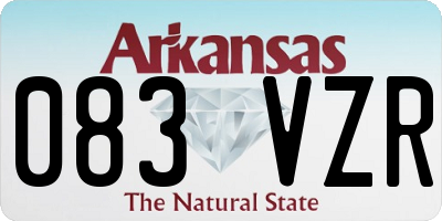 AR license plate 083VZR