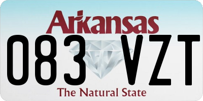 AR license plate 083VZT