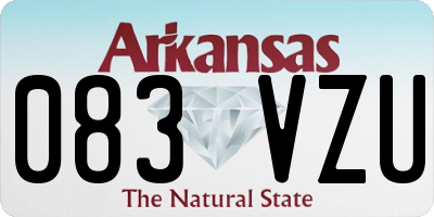 AR license plate 083VZU