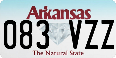 AR license plate 083VZZ