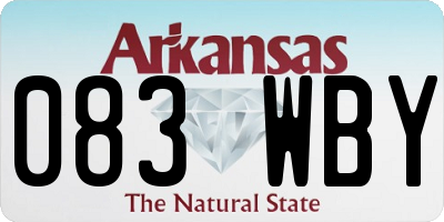 AR license plate 083WBY