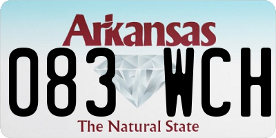 AR license plate 083WCH