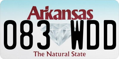 AR license plate 083WDD