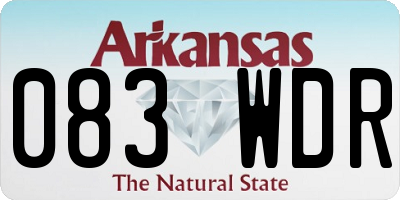 AR license plate 083WDR