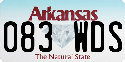AR license plate 083WDS