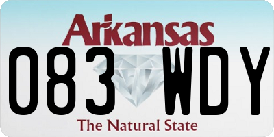 AR license plate 083WDY