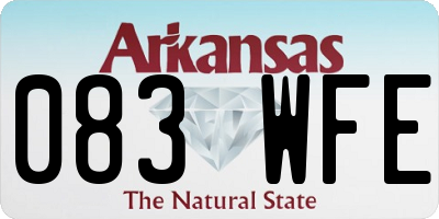 AR license plate 083WFE