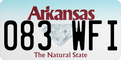 AR license plate 083WFI