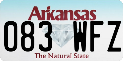 AR license plate 083WFZ