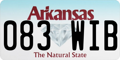 AR license plate 083WIB