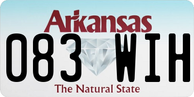 AR license plate 083WIH