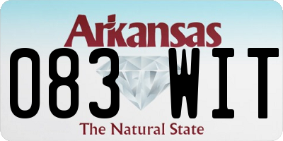 AR license plate 083WIT