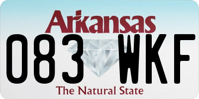 AR license plate 083WKF