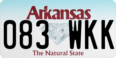 AR license plate 083WKK