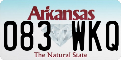AR license plate 083WKQ