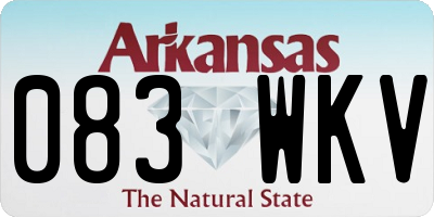 AR license plate 083WKV