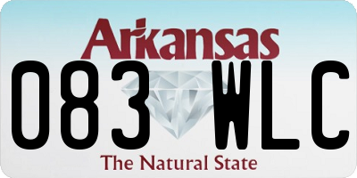 AR license plate 083WLC
