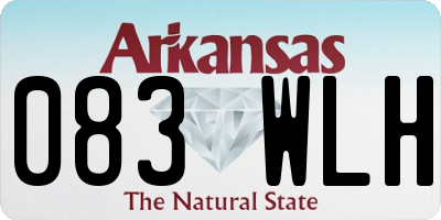 AR license plate 083WLH