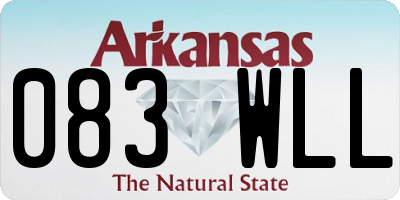 AR license plate 083WLL