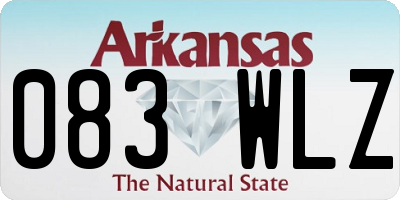 AR license plate 083WLZ
