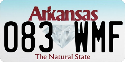 AR license plate 083WMF