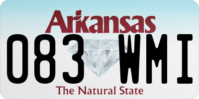 AR license plate 083WMI